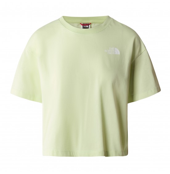 THE NORTH FACE W CROPPED SIMPLE DOME TEE LIME CREAM (NF0A4SYCN131)