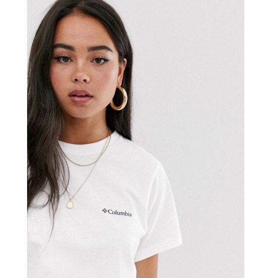COLUMBIA WOMENS NORTH CASCADE SHORT SLEEVE TEE WHITE (1893891-102)