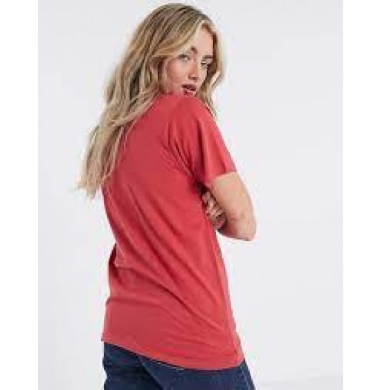 COLUMBIA WOMENS NORTH CASCADE SHORT SLEEVE TEE RED (1893891-602)