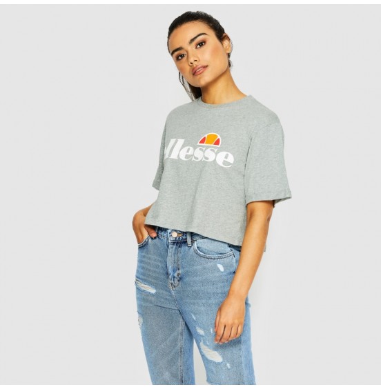 ELLESSE ALBERTA CROPPED TOP GREY MARL (SGS04484-112)