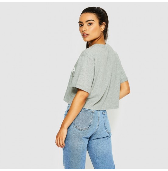 ELLESSE ALBERTA CROPPED TOP GREY MARL (SGS04484-112)