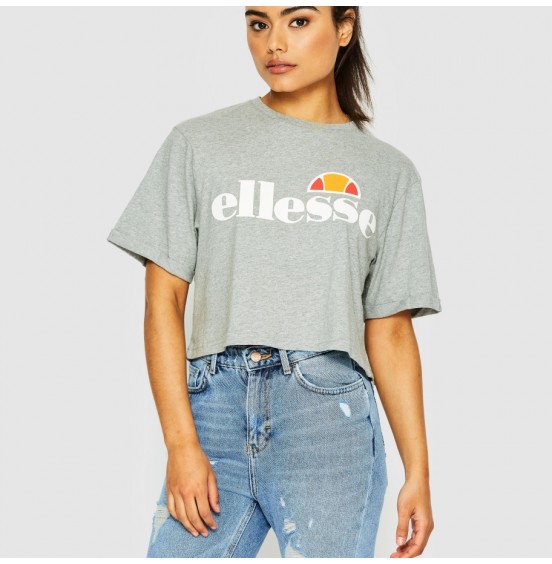 ELLESSE ALBERTA CROPPED TOP GREY MARL (SGS04484-112)