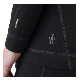 SMARTWOOL WOMEN'S CLASSIC THERMAL MERINO BASE LAYER CREW SW0163700011 BLACK