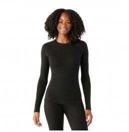 SMARTWOOL WOMEN'S CLASSIC THERMAL MERINO BASE LAYER CREW SW0163700011 BLACK