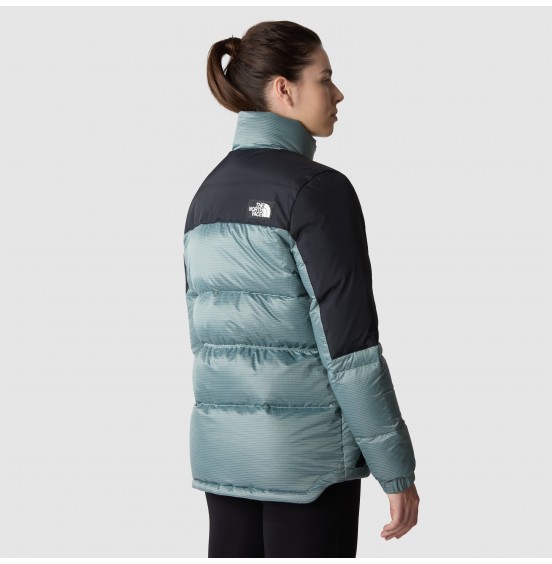 THE NORTH FACE W DIABLO RECYCLED DOWN JKT NF0A7ZFTOQF Powder Teal-TNF Black
