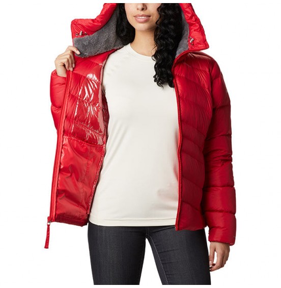 COLUMBIA WOMEN'S PARK DOWN HOODED JACKET RED (1909232658)