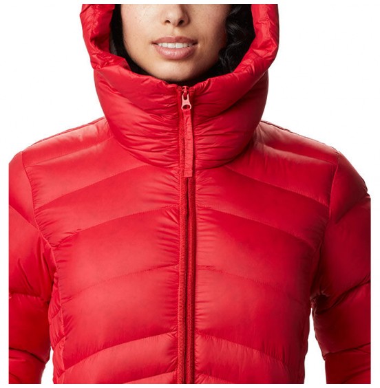 COLUMBIA WOMEN'S PARK DOWN HOODED JACKET RED (1909232658)