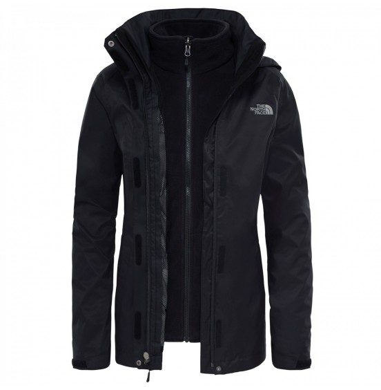 THE NORTH FACE W EVOLVE II TRICLIMATE JACKET TNF BLACK/TNF BLACK (NF00CG56KX7)