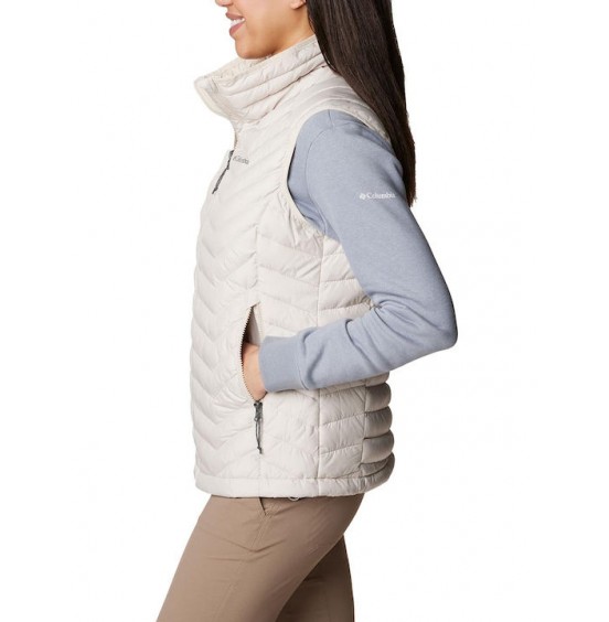 COLUMBIA POWDER LITE VEST 1757411-278 DARK STONE