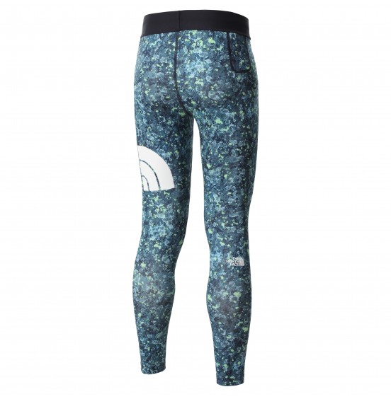 THE NORTH FACE W FLEX MR TIGHT TNF BLUE/GREEN PRINT (NF0A3YV9540)