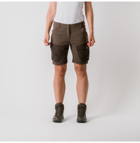 NORTHFINDER KYLIE BE-4357AD-452 MUSTUNG Women's hybrid stretch shorts adventure cargo