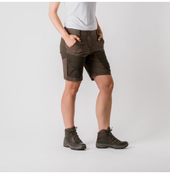 NORTHFINDER KYLIE BE-4357AD-452 MUSTUNG Women's hybrid stretch shorts adventure cargo