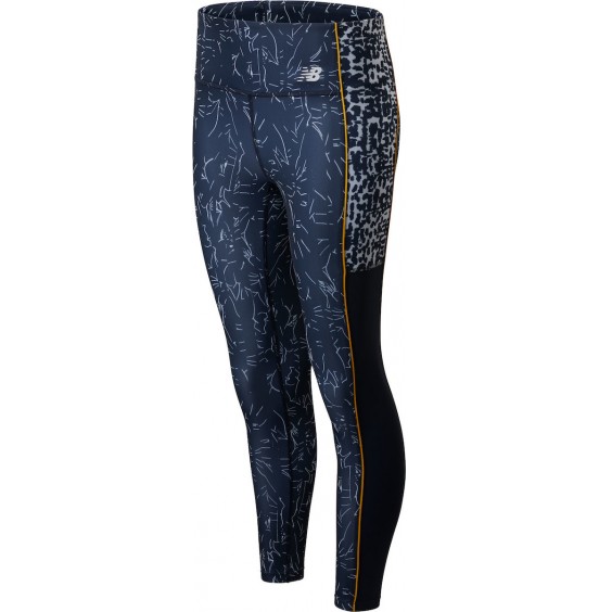 NEW BALANCE PRINTED FLASH FLIGHT 7/8 TIGHT NAVY/MULTI (WP01231-ECL)