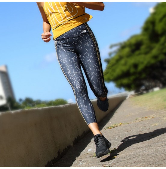 NEW BALANCE PRINTED FLASH FLIGHT 7/8 TIGHT NAVY/MULTI (WP01231-ECL)