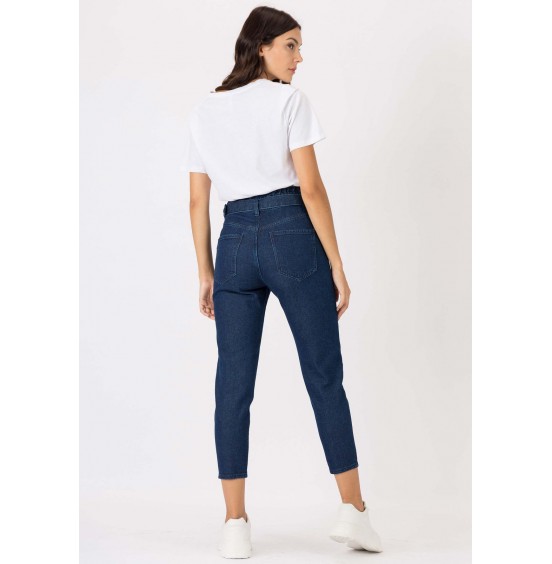 TIFFOSI ARIEL PAPERBAG JEANS DENIM BLUE (10041824-E10)