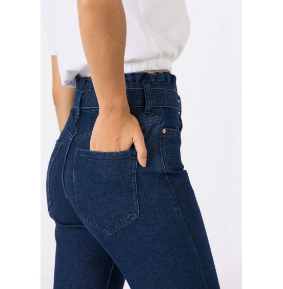 TIFFOSI ARIEL PAPERBAG JEANS DENIM BLUE (10041824-E10)