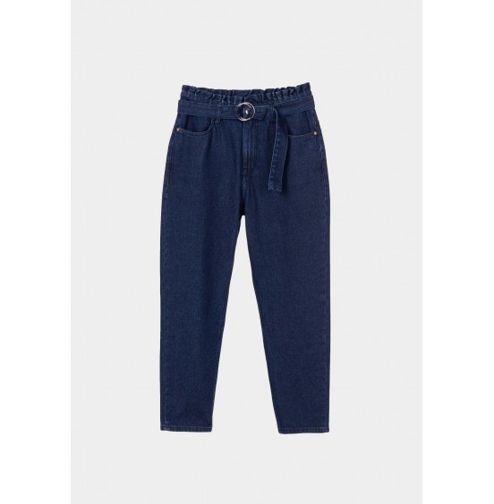 TIFFOSI ARIEL PAPERBAG JEANS DENIM BLUE (10041824-E10)