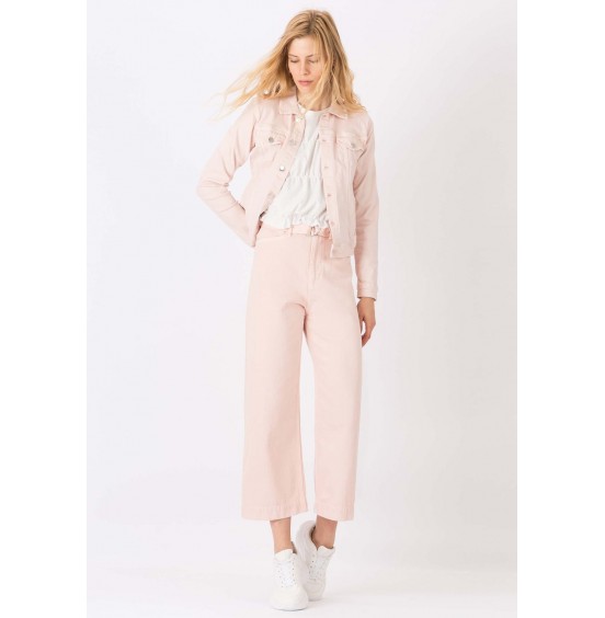 TIFFOSI CLAIRE CROPPED LIGHT PINK JEANS (10039360)