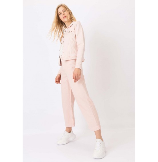 TIFFOSI CLAIRE CROPPED LIGHT PINK JEANS (10039360)