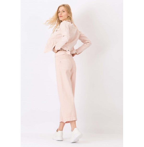 TIFFOSI CLAIRE CROPPED LIGHT PINK JEANS (10039360)