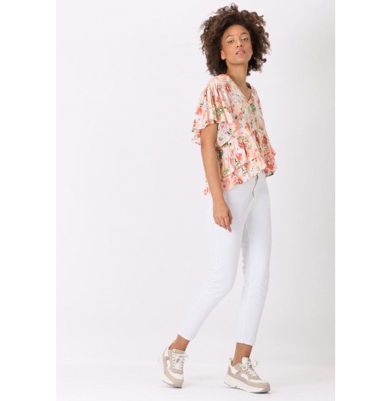 TIFFOSI MOM FIT WHITE JEANS (10039332)