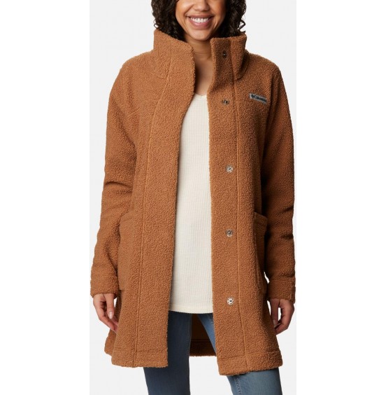 Columbia Panorama Long Jacket 1862582-224 Camel Brown