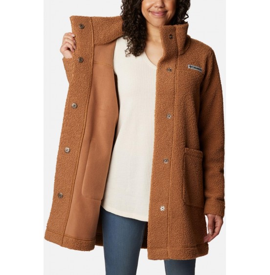 Columbia Panorama Long Jacket 1862582-224 Camel Brown