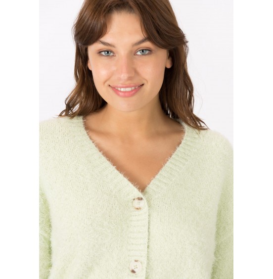 TIFFOSI CAULLY FLUFFLY CARDIGAN VERDE (100412888-821)