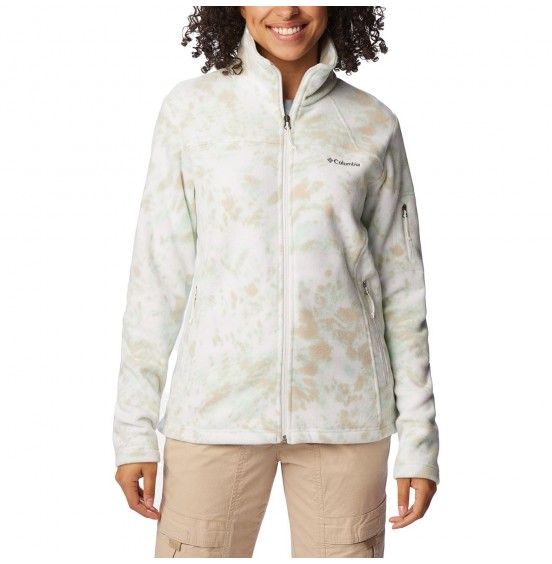 COLUMBIA FAST TREK PRINTED JKT 1622211-105 WHITE FLURRIES