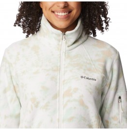 COLUMBIA FAST TREK PRINTED JKT 1622211-105 WHITE FLURRIES