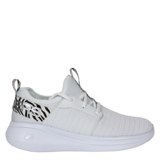 SKECHERS GO RUN FAST - SPECIES ZEBRA WHITE (128885-ZBA)