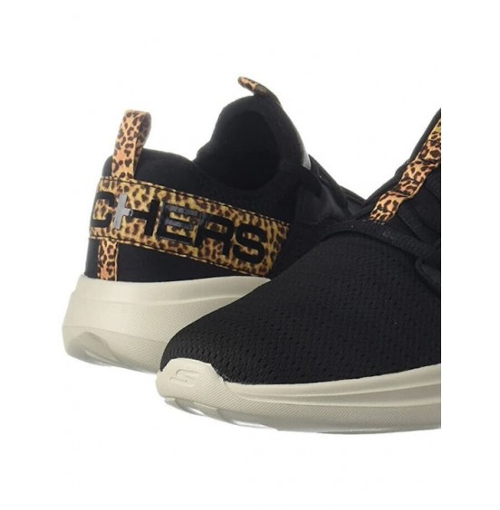 SKECHERS GO RUN FAST - SPECIES LEO BLACK (128885-LPD)