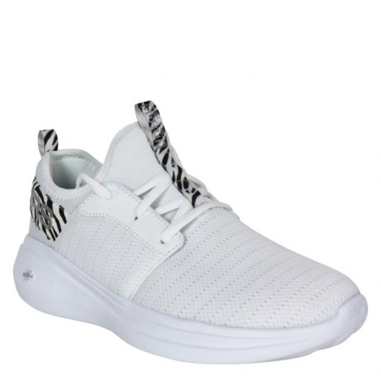 SKECHERS GO RUN FAST - SPECIES ZEBRA WHITE (128885-ZBA)