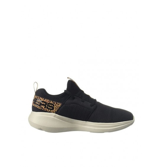 SKECHERS GO RUN FAST - SPECIES LEO BLACK (128885-LPD)