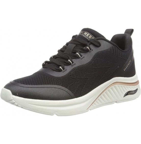 SKECHERS ARCH FIT S-MILES -SONRISAS BLACK 155567-BLK