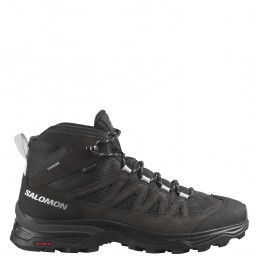 SALOMON X WARD LEATHER MID GTX W Γυναικεία μποτάκια πεζοπορίας (471819)  EBONY/PHANTOM/BLACK