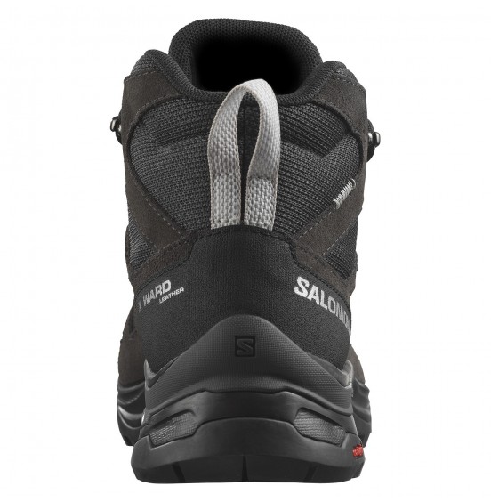 SALOMON X WARD LEATHER MID GTX W Γυναικεία μποτάκια πεζοπορίας (471819)  EBONY/PHANTOM/BLACK