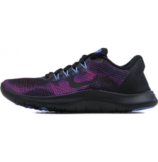 NIKE FLEX RN 18 ΜΑΥΡΟ-ΜΩΒ ΓΥΝΑΙΚΕΙΟ ΑΘΛΗΤΙΚΟ ΠΑΠΟΥΤΣΙ (AA7408-003)