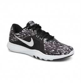 NIKE FLEX TRAINER PRINT 18 ΜΑΥΡΟ-ΓΚΡΙ ΓΥΝΑΙΚΕΙΟ ΑΘΛΗΤΙΚΟ ΠΑΠΟΥΤΣΙ (924342-001)