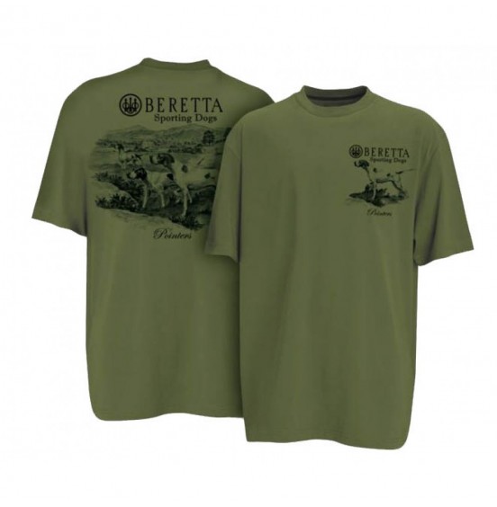 BERETTA T-SHIRT POINTER TS08 7293 0706 GREEN OLIVE