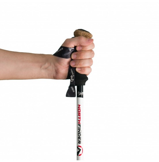 NORTHFINDER SHERPA 3-PARTS POLES HIKING 135  ΜΠΑΤΟΝ ΠΕΖΟΠΟΡΙΑΣ AC-3003OR WHITE