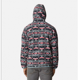 COLUMBIA M Helvetia Hoodie 2013705-012 Black Checkered Peaks Multi
