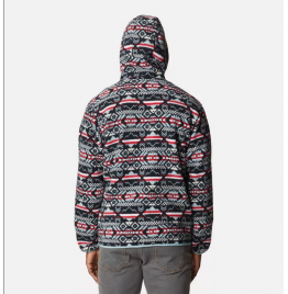 COLUMBIA M Helvetia Hoodie 2013705-012 Black Checkered Peaks Multi