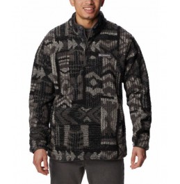 COLUMBIA M's Rugged Ridge™ II Printed Sherpa Half Snap Fleece 2054221-011 Shark Pathways Print