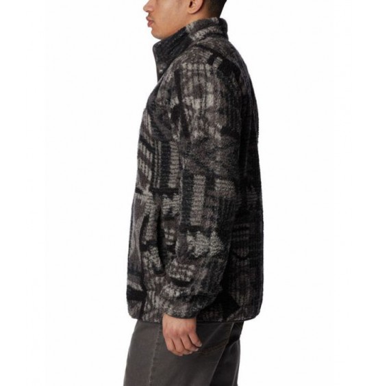 COLUMBIA M's Rugged Ridge™ II Printed Sherpa Half Snap Fleece 2054221-011 Shark Pathways Print