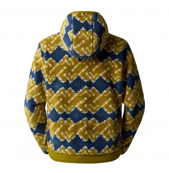 THE NORTH FACE M CAMPSHIRE FLEECE HOODIE NF0A84HX0VH1 Sulphur Moss Mountain Geo Print
