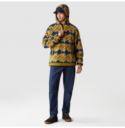 THE NORTH FACE M CAMPSHIRE FLEECE HOODIE NF0A84HX0VH1 Sulphur Moss Mountain Geo Print