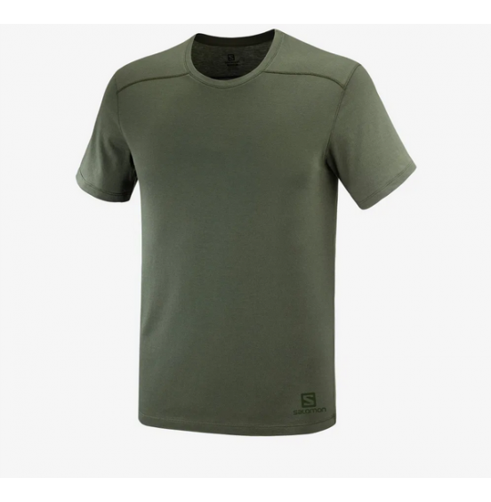 SALOMON PO ESSENTIAL SOLID TEE OLIVE NIGHT (C1716900)