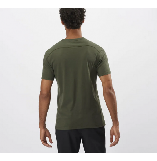 SALOMON PO ESSENTIAL SOLID TEE OLIVE NIGHT (C1716900)
