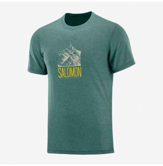 SALOMON EXPLORE GRAPHIC TEE BALSAM GREEN (LC1271700)